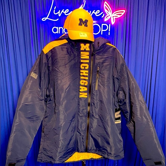 🐺 UofM Wolverine’s Colosseum “The One” Full Zip Heavyweight Jacket, NWT 🐺 - Picture 4 of 10